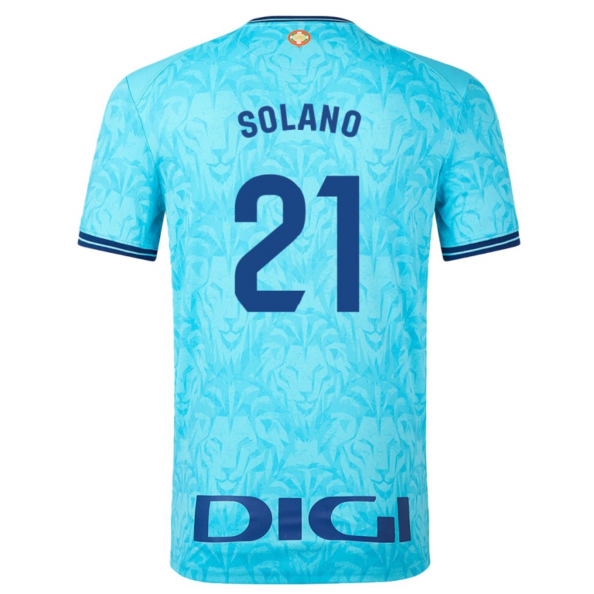 Enfant Football Maillot Bibiane Schulze-Solano #21 Bleu Ciel Tenues Extérieur 2023/24 Canada