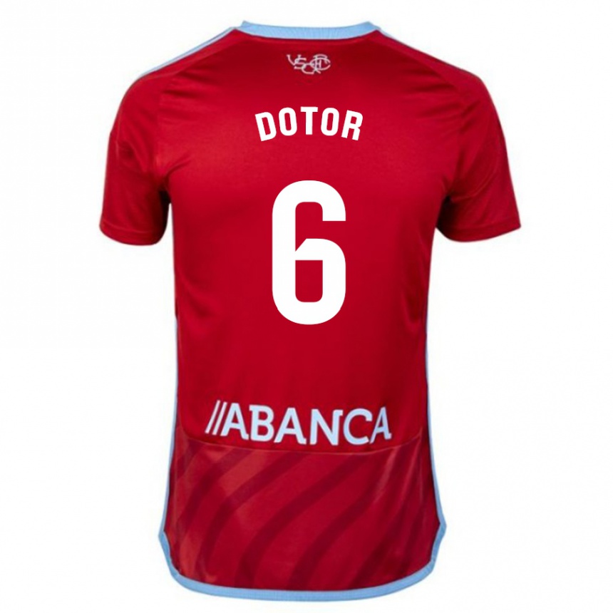 Enfant Football Maillot Carlos Dotor #6 Rouge Tenues Extérieur 2023/24 Canada