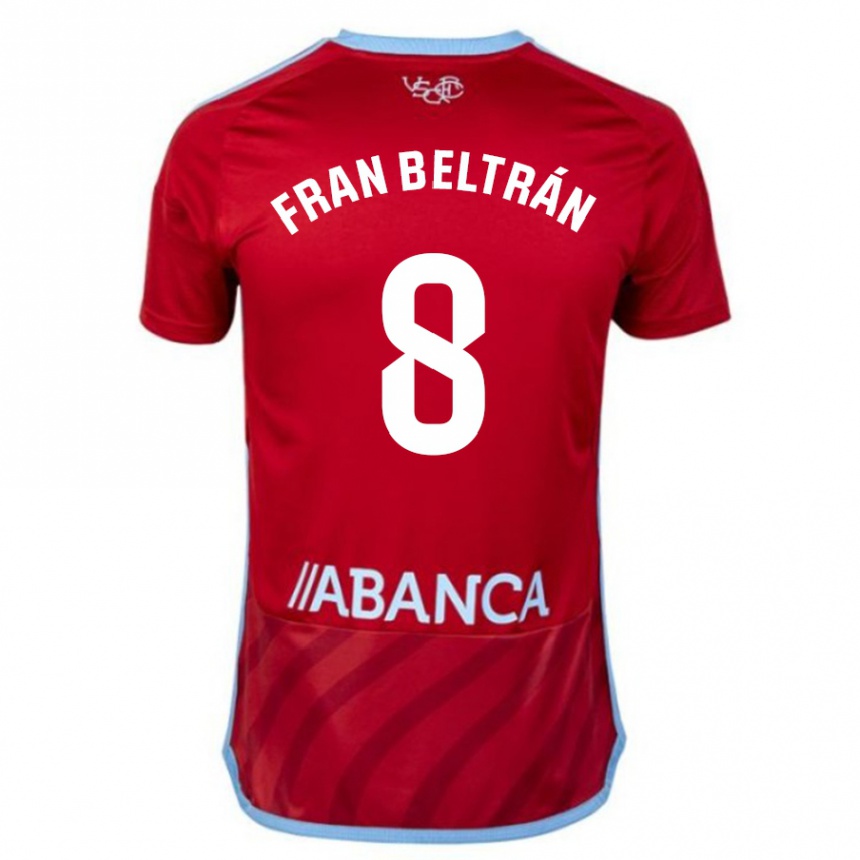 Enfant Football Maillot Fran Beltrán #8 Rouge Tenues Extérieur 2023/24 Canada