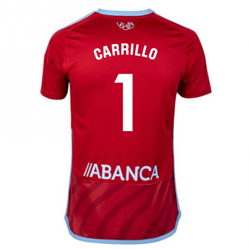 Kids Football Coke Carrillo #1 Red Away Jersey 2023/24 T-Shirt Canada