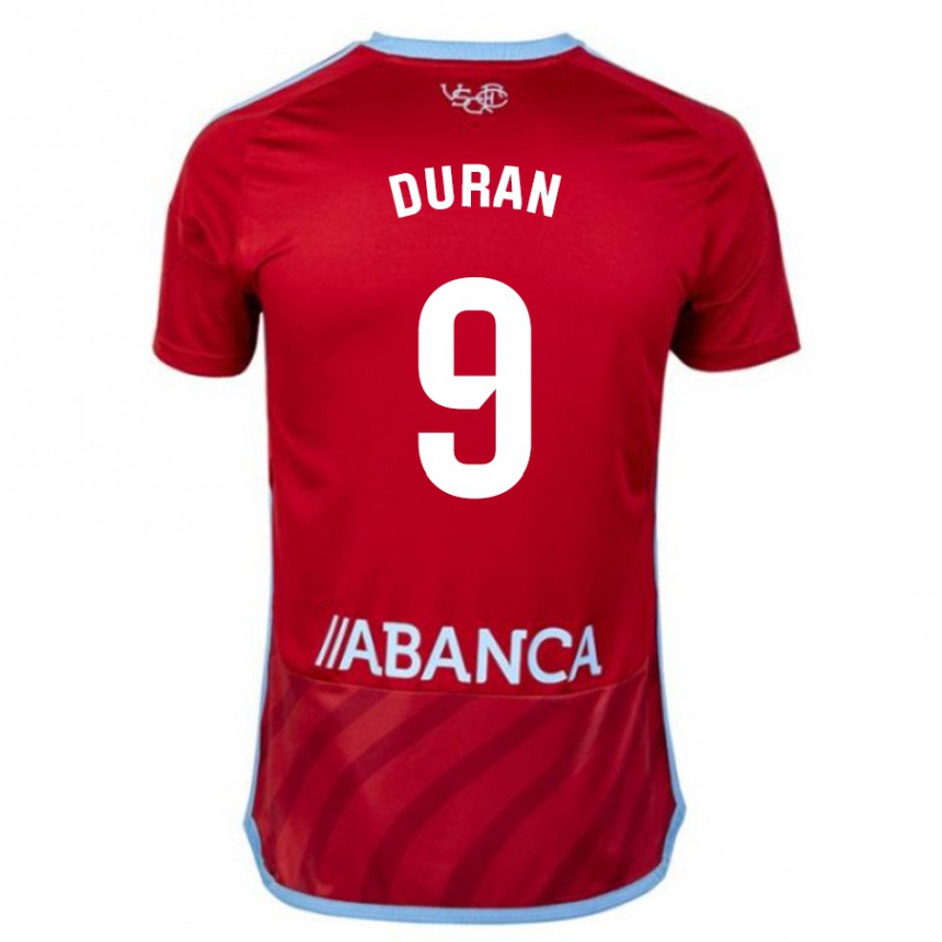 Enfant Football Maillot Pablo Durán #9 Rouge Tenues Extérieur 2023/24 Canada