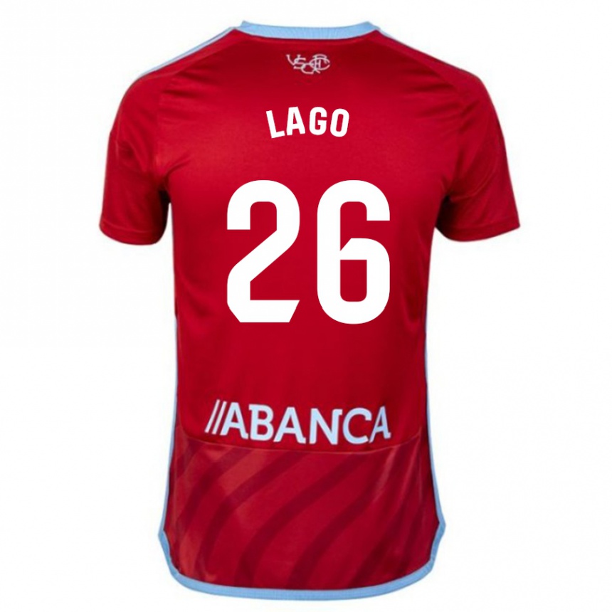 Enfant Football Maillot Yoel Lago #26 Rouge Tenues Extérieur 2023/24 Canada