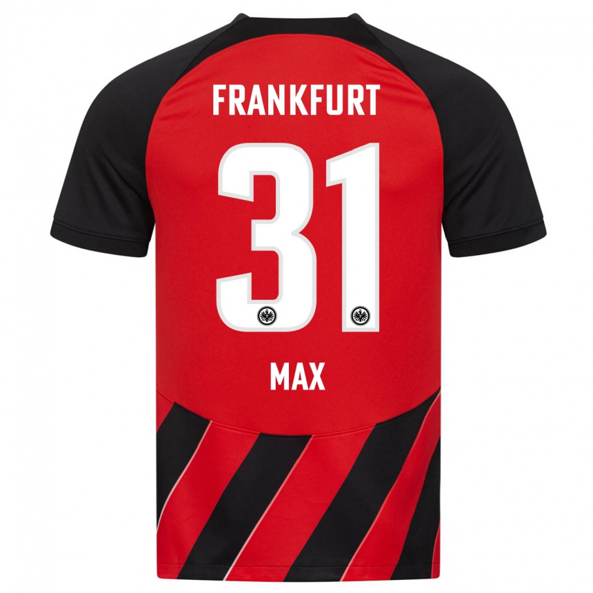 Men Football Philipp Max #31 Red Black Home Jersey 2023/24 T-Shirt Canada