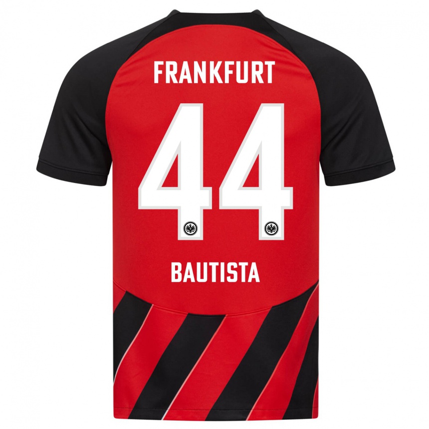 Homme Football Maillot Davis Bautista #44 Rouge Noir Tenues Domicile 2023/24 Canada