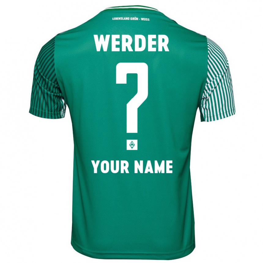 Men Football Your Name #0 Green Home Jersey 2023/24 T-Shirt Canada