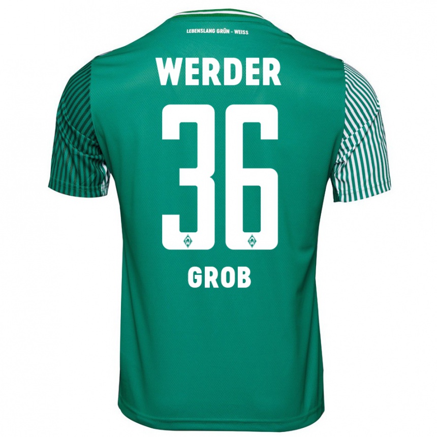 Men Football Christian Groß #36 Green Home Jersey 2023/24 T-Shirt Canada