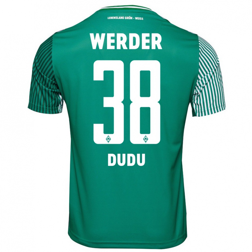 Men Football Dudu #38 Green Home Jersey 2023/24 T-Shirt Canada