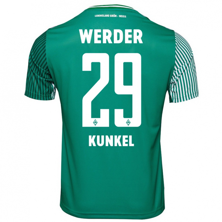 Men Football Melina Kunkel #29 Green Home Jersey 2023/24 T-Shirt Canada