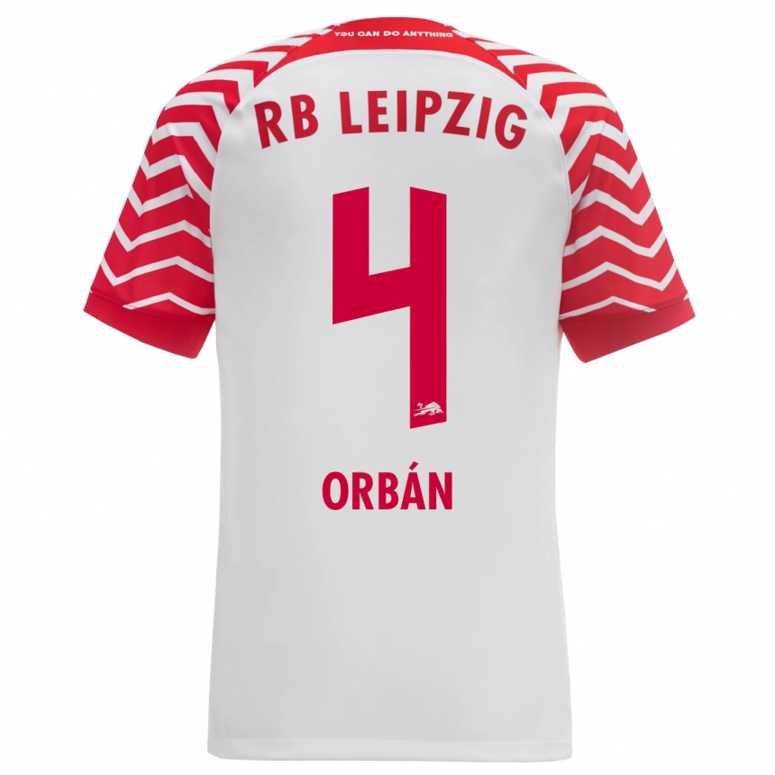 Men Football Willi Orbán #4 White Home Jersey 2023/24 T-Shirt Canada