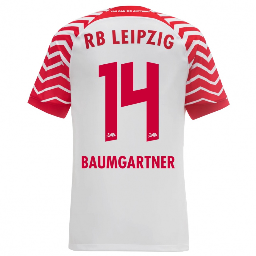 Homme Football Maillot Christoph Baumgartner #14 Blanc Tenues Domicile 2023/24 Canada