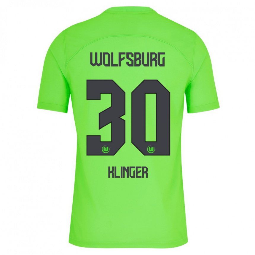 Men Football Niklas Klinger #30 Green Home Jersey 2023/24 T-Shirt Canada