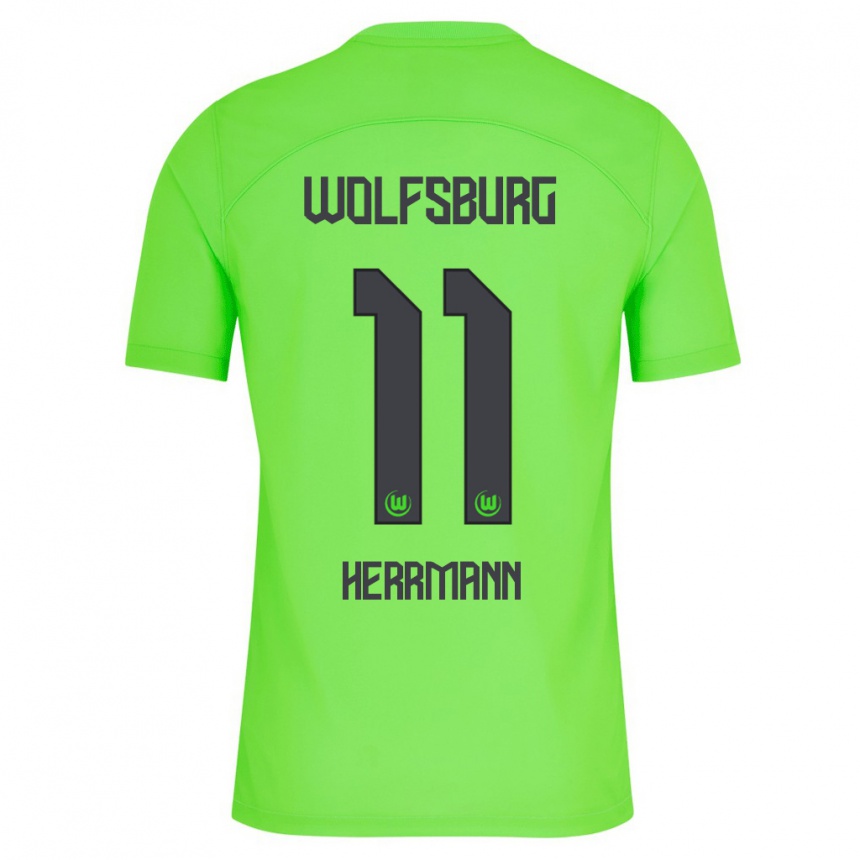 Men Football Max Herrmann #11 Green Home Jersey 2023/24 T-Shirt Canada