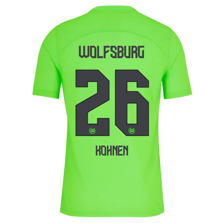 Men Football Ben Kohnen #26 Green Home Jersey 2023/24 T-Shirt Canada