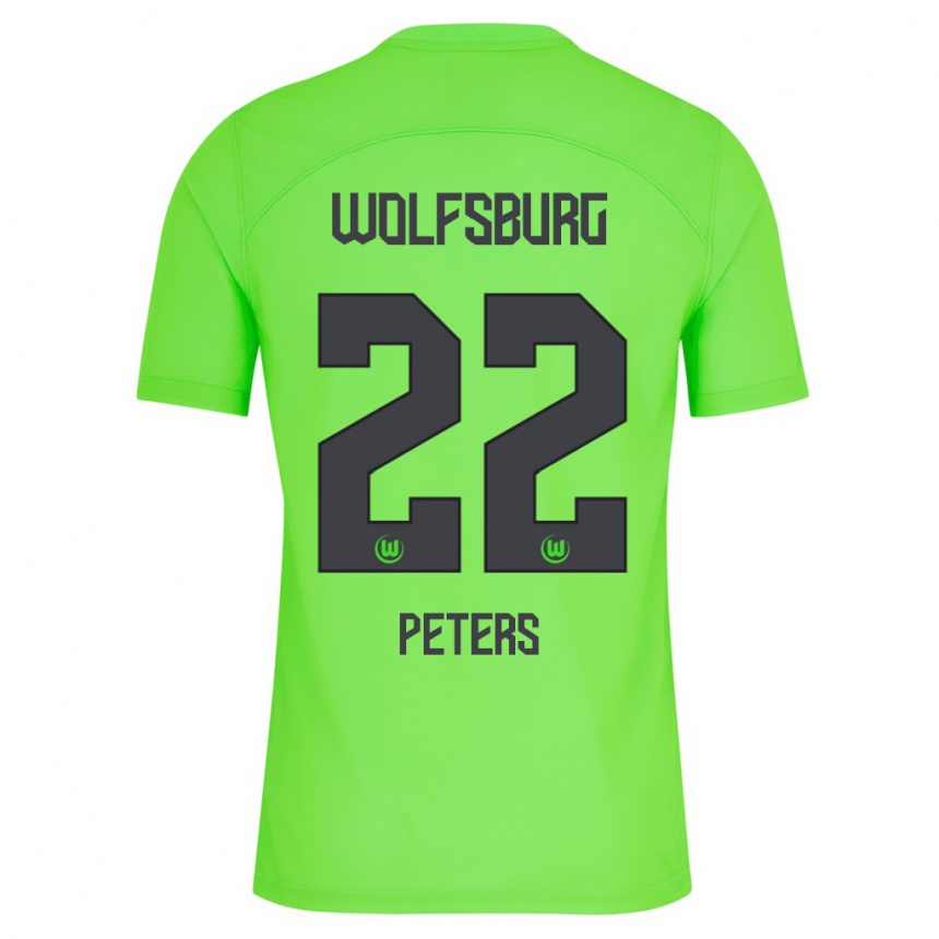 Men Football Laurin Peters #22 Green Home Jersey 2023/24 T-Shirt Canada