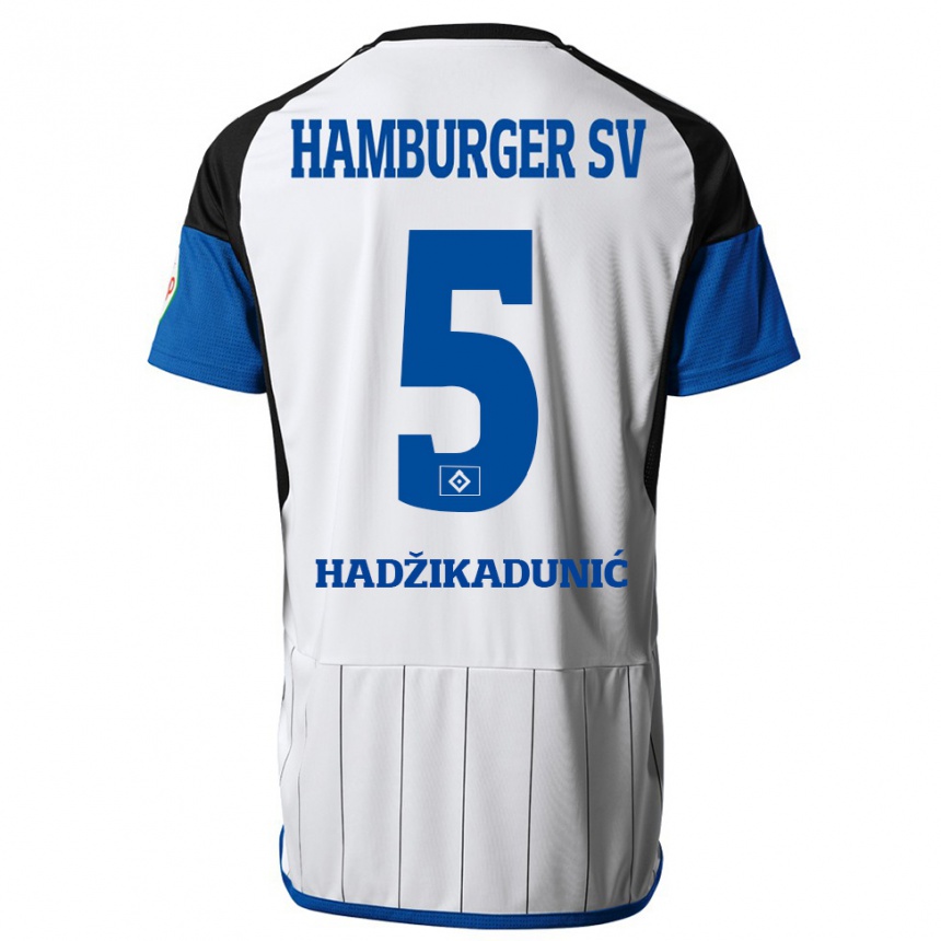 Homme Football Maillot Dennis Hadzikadunic #5 Blanc Tenues Domicile 2023/24 Canada