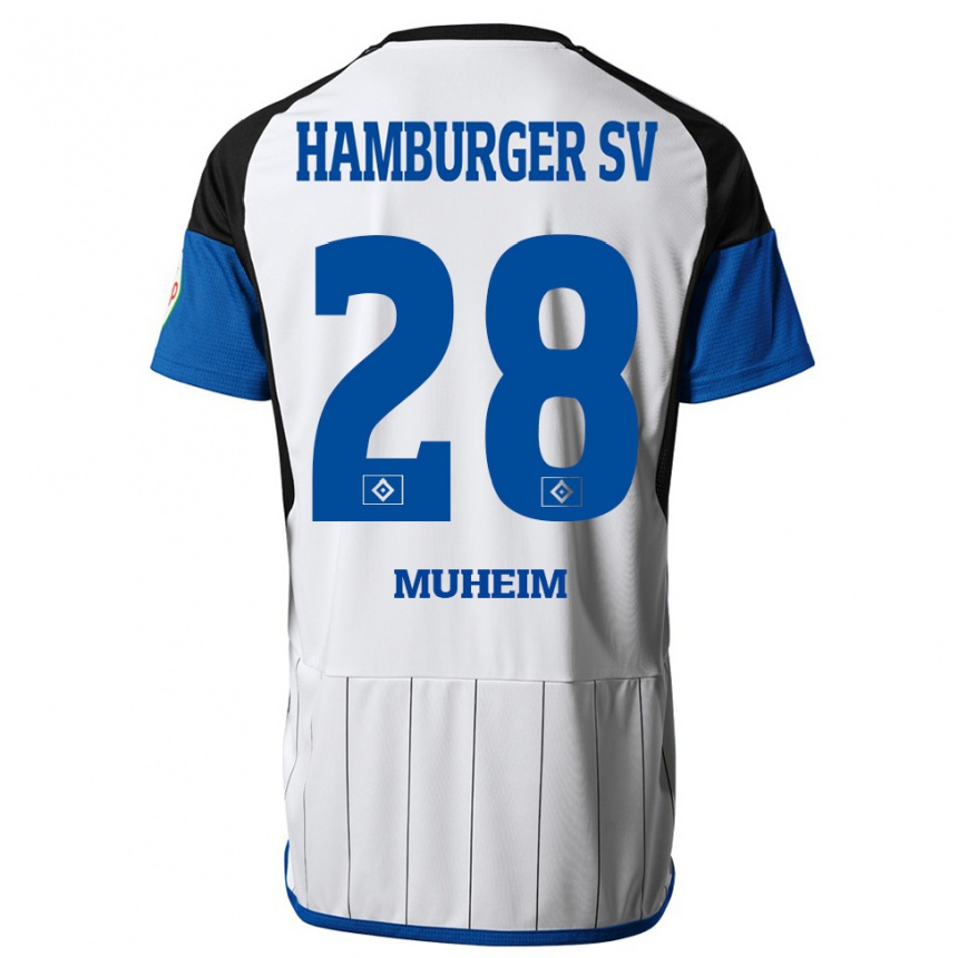 Homme Football Maillot Miro Muheim #28 Blanc Tenues Domicile 2023/24 Canada