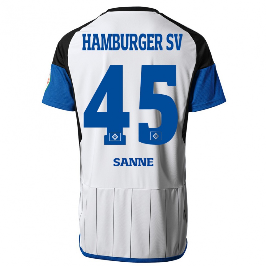 Homme Football Maillot Tom Sanne #45 Blanc Tenues Domicile 2023/24 Canada