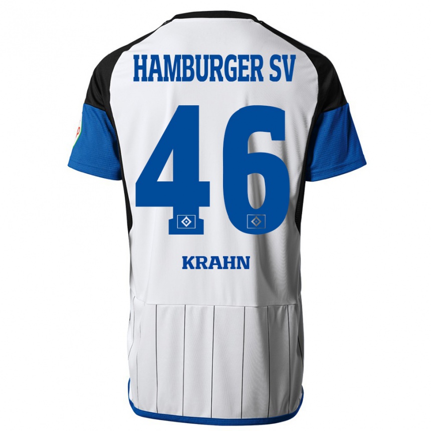 Homme Football Maillot Elijah Krahn #46 Blanc Tenues Domicile 2023/24 Canada