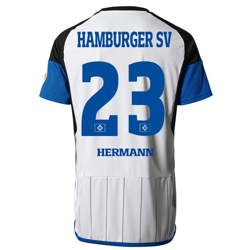 Homme Football Maillot Hannes Hermann #23 Blanc Tenues Domicile 2023/24 Canada