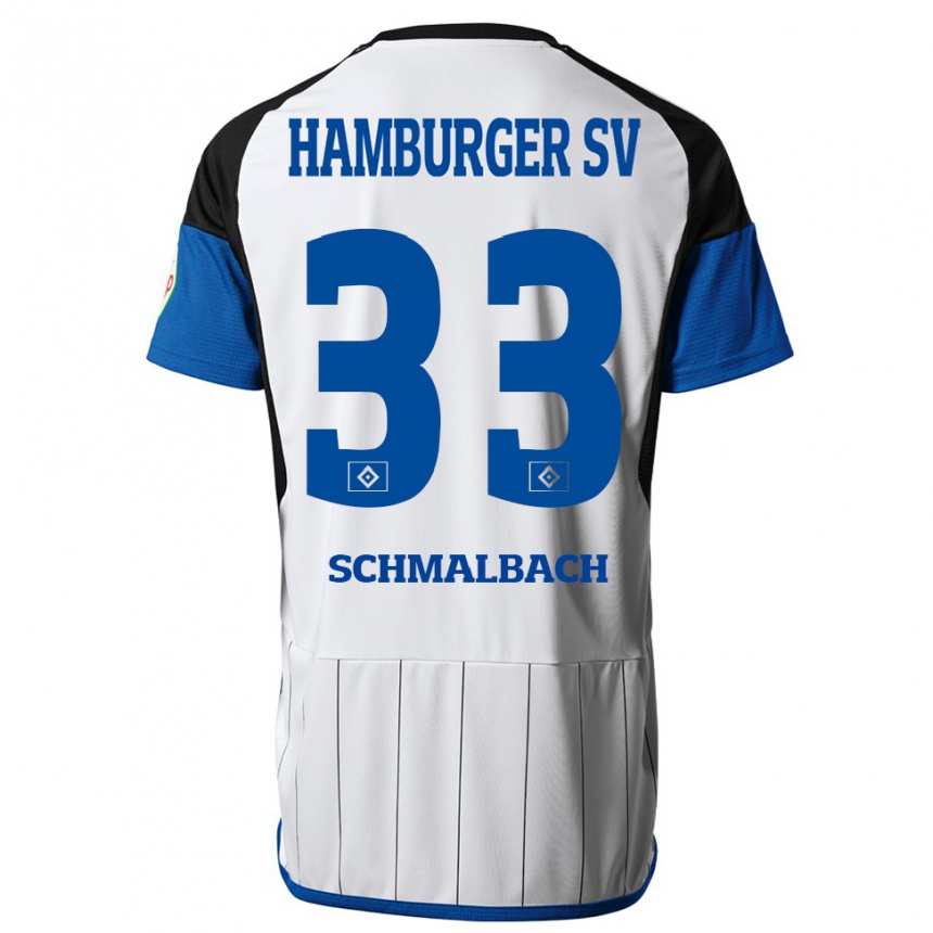 Homme Football Maillot Sebastian Schmalbach #33 Blanc Tenues Domicile 2023/24 Canada