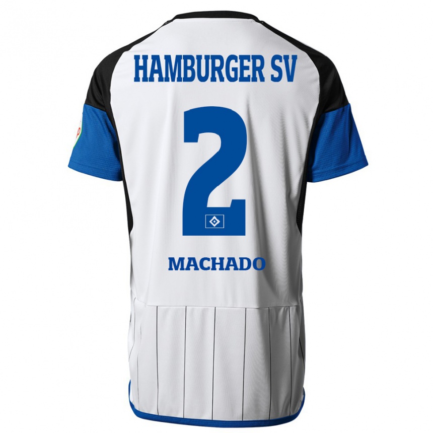 Men Football Kilian Hölscher Machado #2 White Home Jersey 2023/24 T-Shirt Canada