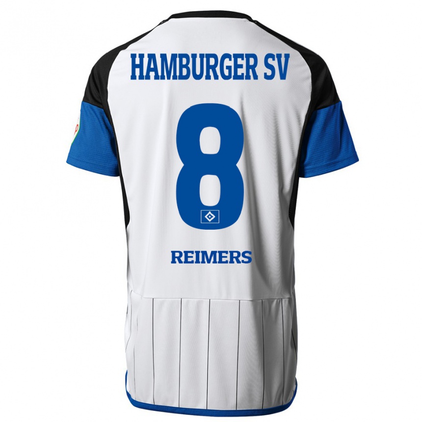 Homme Football Maillot Moritz Reimers #8 Blanc Tenues Domicile 2023/24 Canada