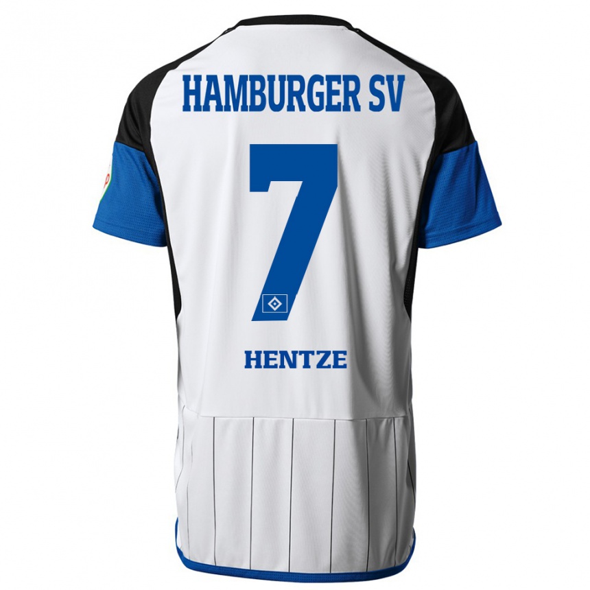 Homme Football Maillot Tanita-Tammy Hentze #7 Blanc Tenues Domicile 2023/24 Canada