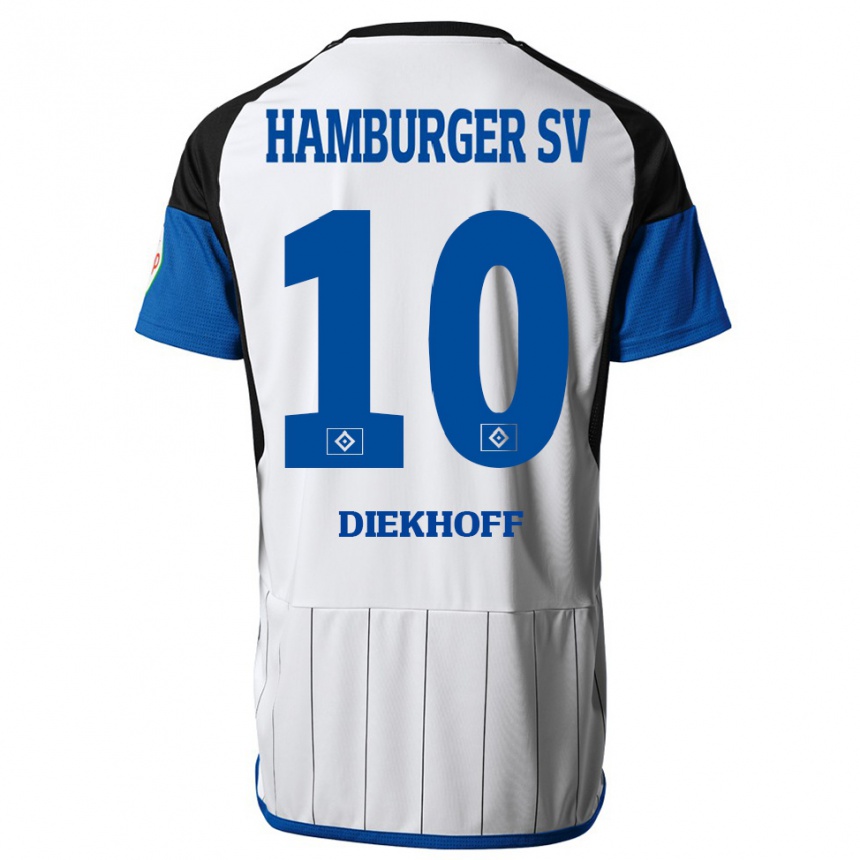 Homme Football Maillot Hannah Diekhoff #10 Blanc Tenues Domicile 2023/24 Canada