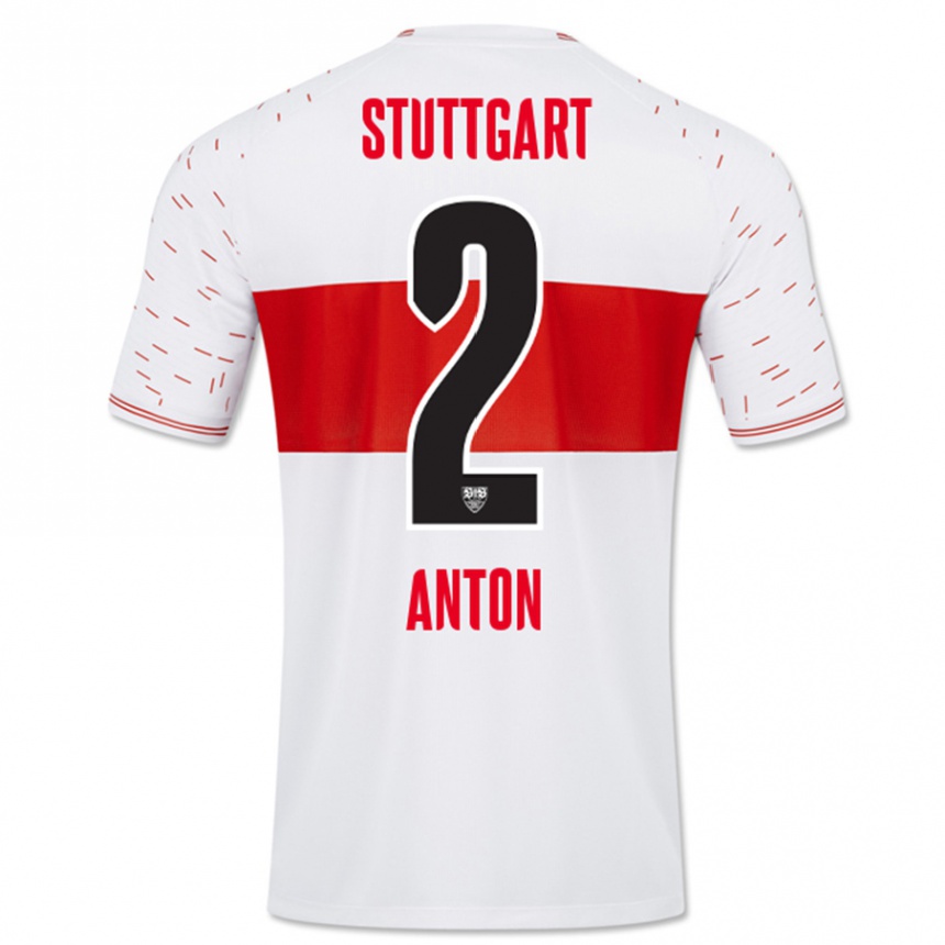 Men Football Waldemar Anton #2 White Home Jersey 2023/24 T-Shirt Canada