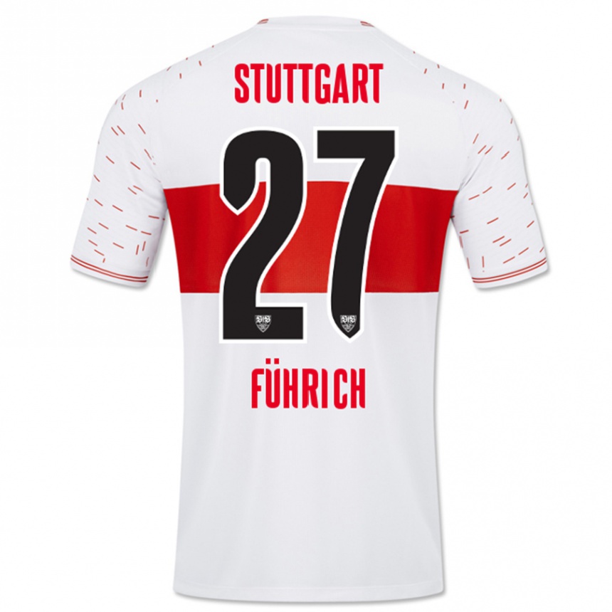 Men Football Chris Führich #27 White Home Jersey 2023/24 T-Shirt Canada