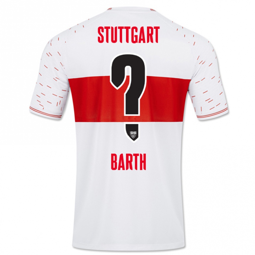 Men Football Tom Barth #0 White Home Jersey 2023/24 T-Shirt Canada