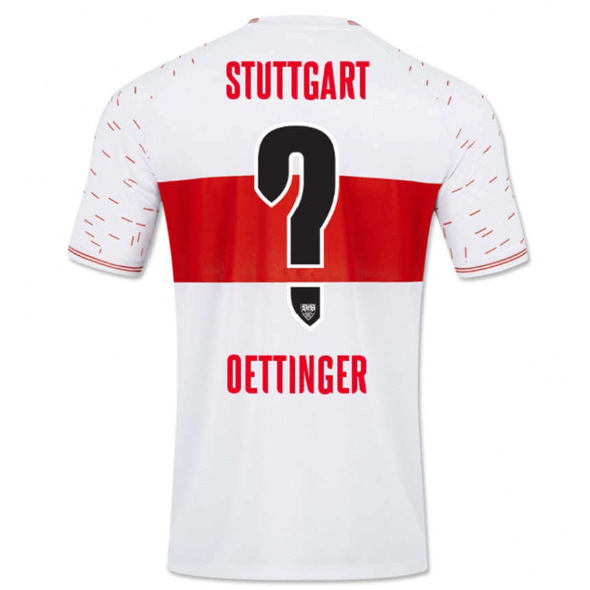 Men Football Jannik Oettinger #0 White Home Jersey 2023/24 T-Shirt Canada