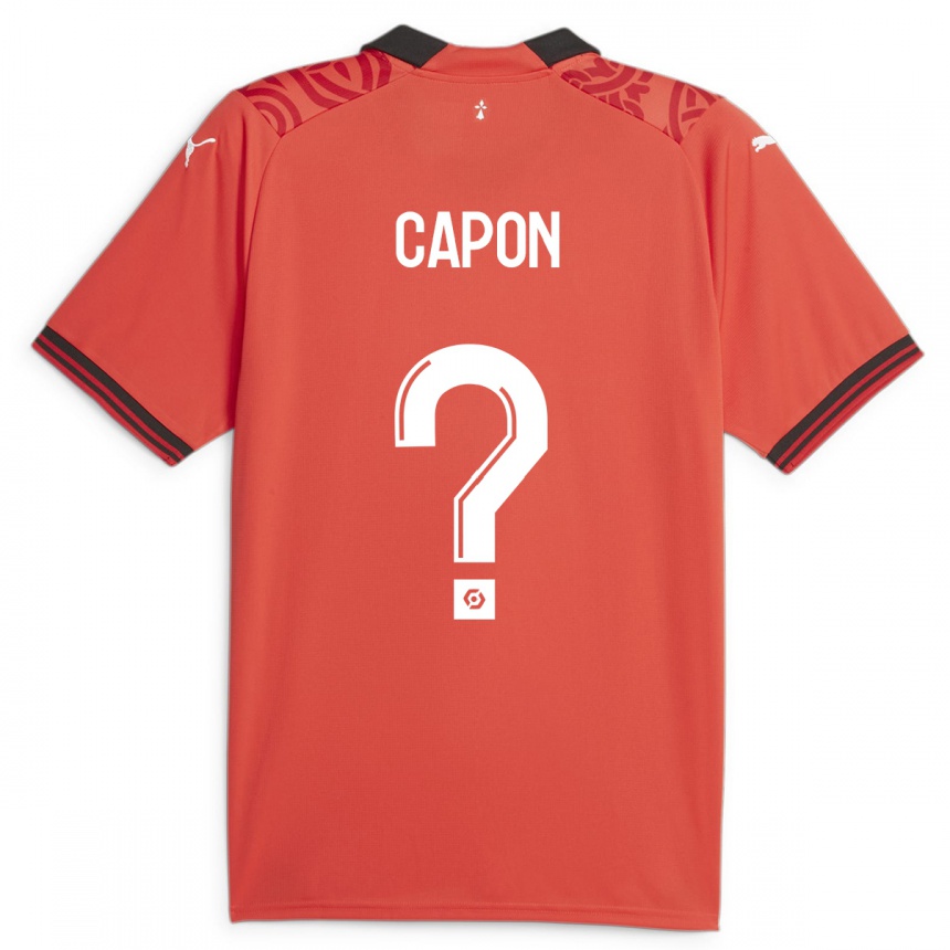 Men Football José Capon #0 Red Home Jersey 2023/24 T-Shirt Canada