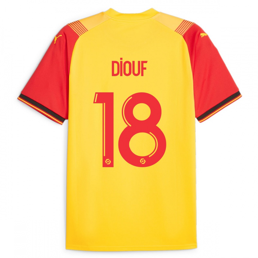 Men Football Andy Diouf #18 Yellow Home Jersey 2023/24 T-Shirt Canada