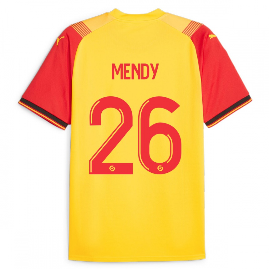 Men Football Nampalys Mendy #26 Yellow Home Jersey 2023/24 T-Shirt Canada