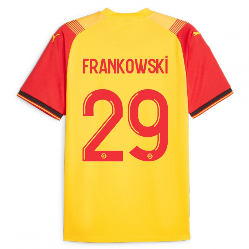 Men Football Przemyslaw Frankowski #29 Yellow Home Jersey 2023/24 T-Shirt Canada