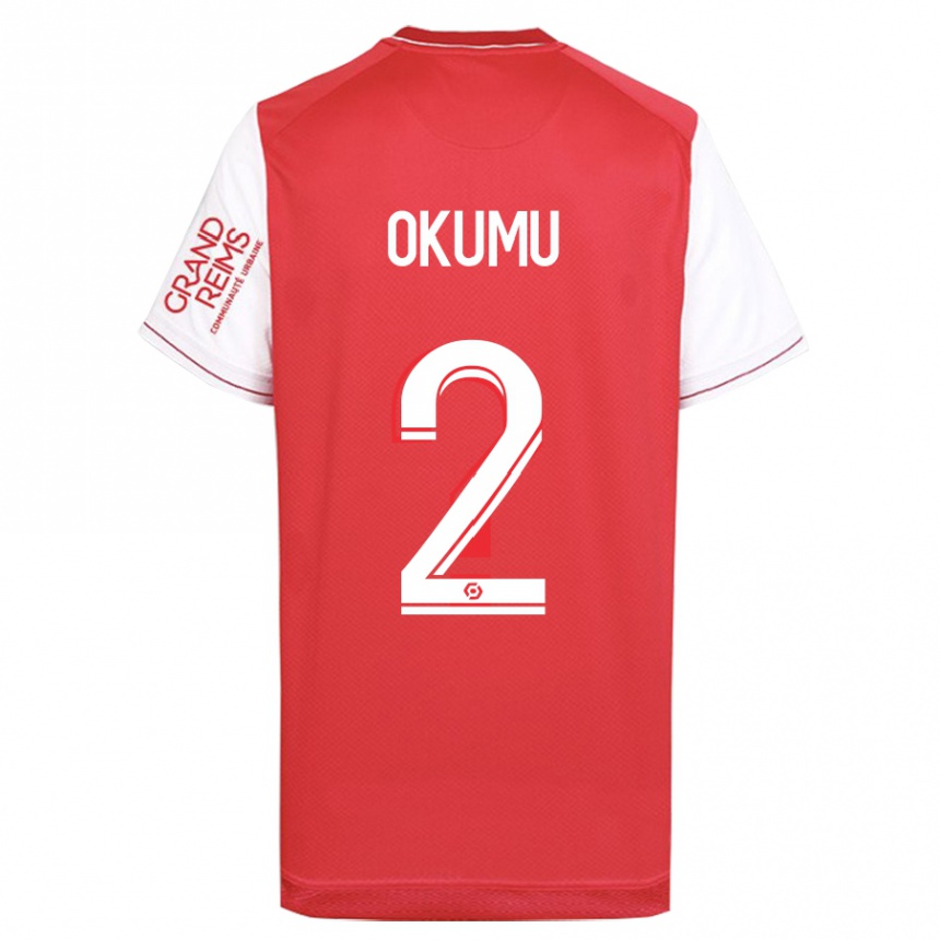 Men Football Joseph Okumu #2 Red Home Jersey 2023/24 T-Shirt Canada