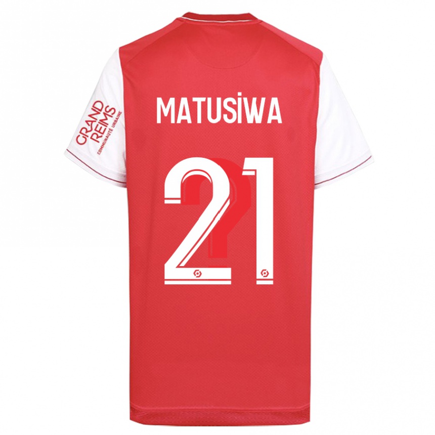 Men Football Azor Matusiwa #21 Red Home Jersey 2023/24 T-Shirt Canada