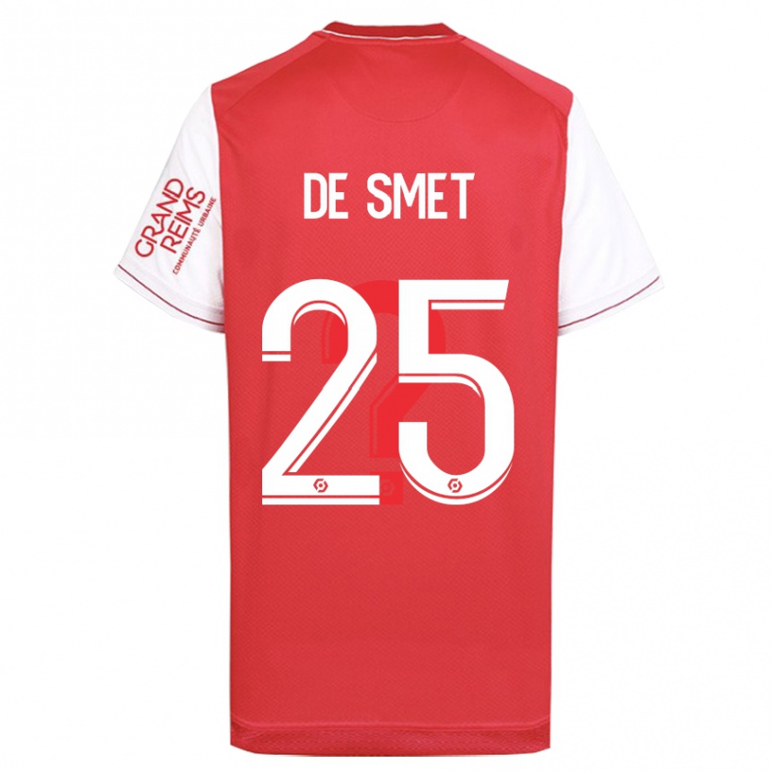 Men Football Thibault De Smet #25 Red Home Jersey 2023/24 T-Shirt Canada