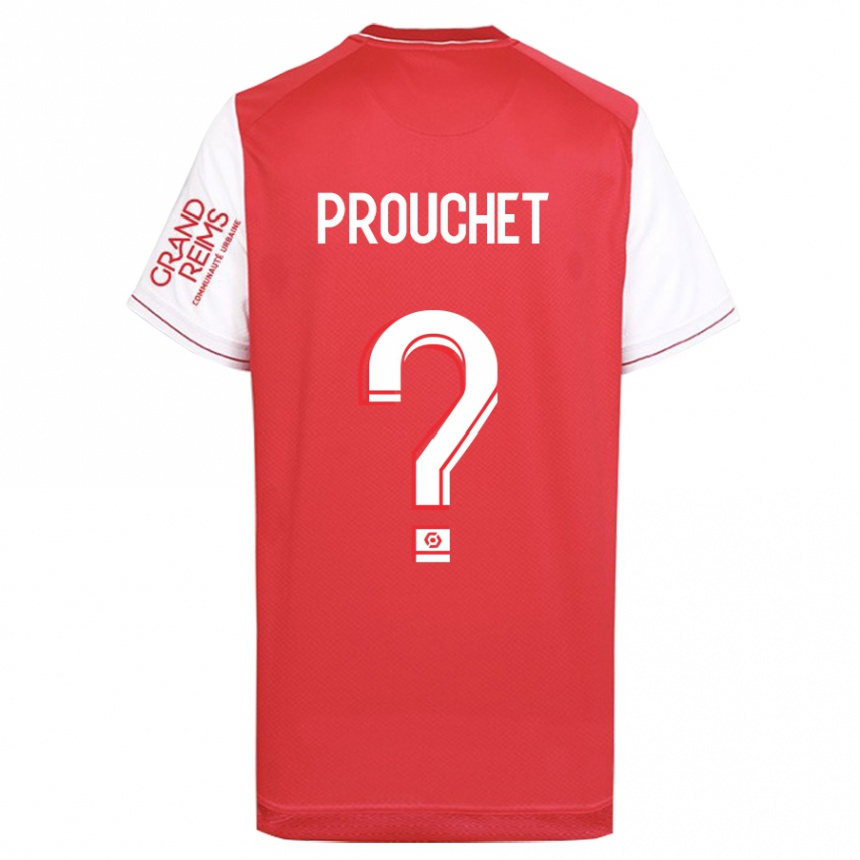 Men Football Killian Prouchet #0 Red Home Jersey 2023/24 T-Shirt Canada