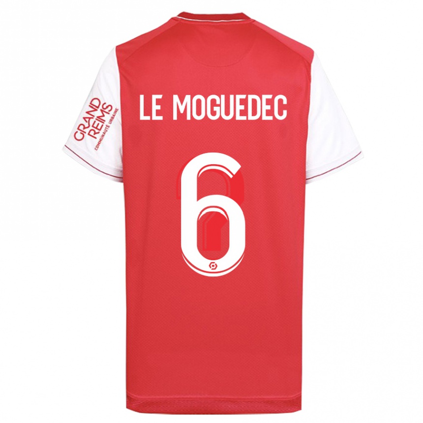 Homme Football Maillot Anaële Le Moguédec #6 Rouge Tenues Domicile 2023/24 Canada