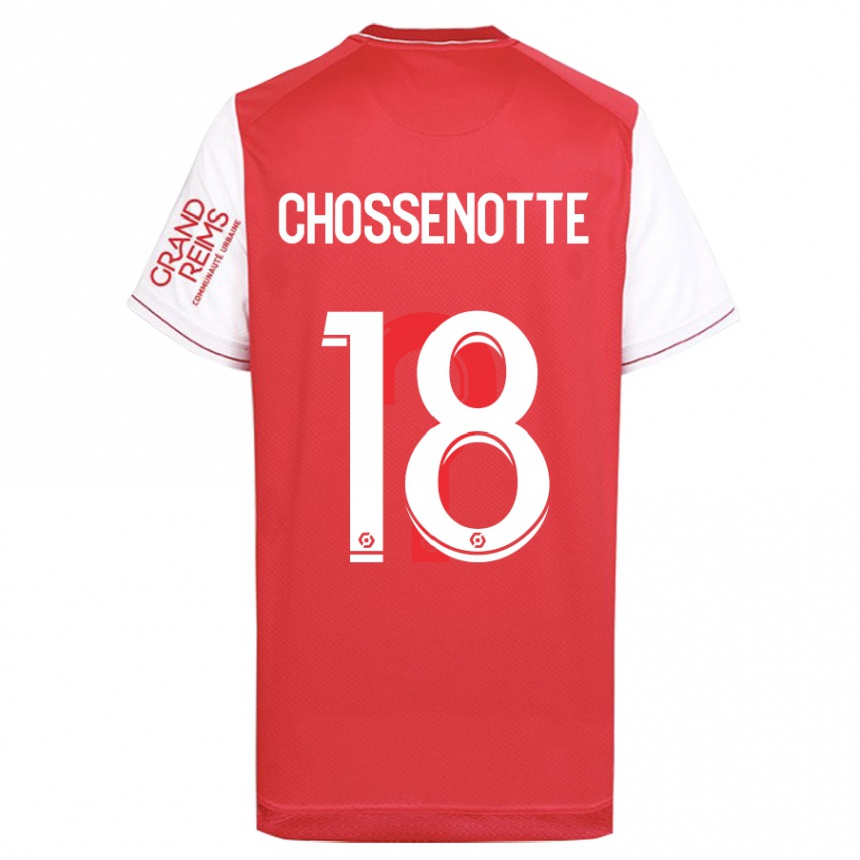 Men Football Shana Chossenotte #18 Red Home Jersey 2023/24 T-Shirt Canada