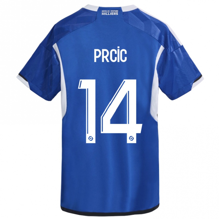 Men Football Sanjin Prcic #14 Blue Home Jersey 2023/24 T-Shirt Canada