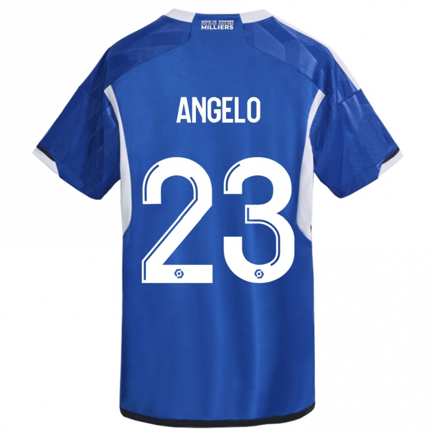 Men Football Ângelo #23 Blue Home Jersey 2023/24 T-Shirt Canada