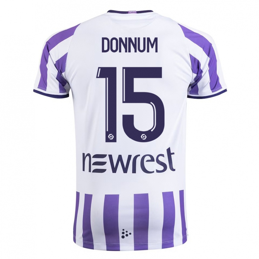 Men Football Aron Dønnum #15 White Home Jersey 2023/24 T-Shirt Canada