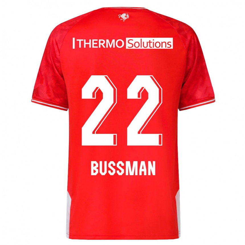 Men Football Fiene Bussman #22 Red Home Jersey 2023/24 T-Shirt Canada