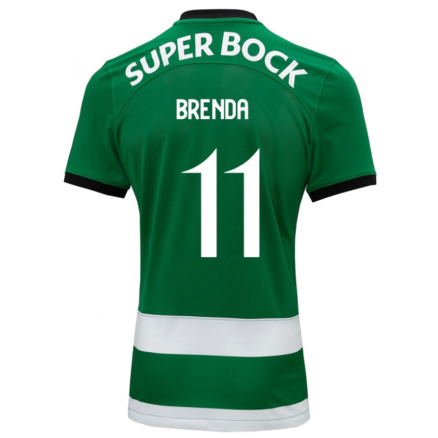 Homme Football Maillot Brenda Pérez Soler #11 Vert Tenues Domicile 2023/24 Canada