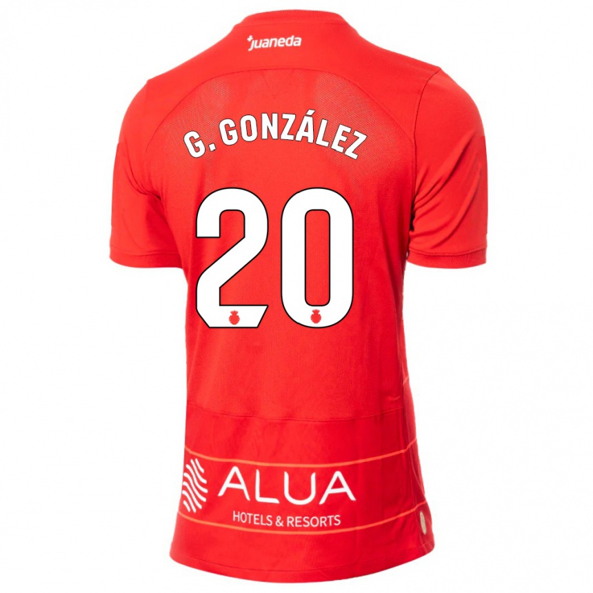 Men Football Giovanni González #20 Red Home Jersey 2023/24 T-Shirt Canada