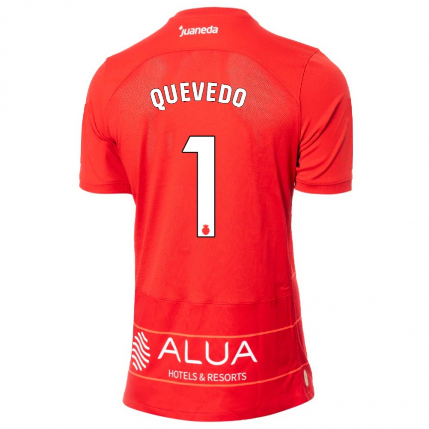 Men Football Alex Quevedo #1 Red Home Jersey 2023/24 T-Shirt Canada