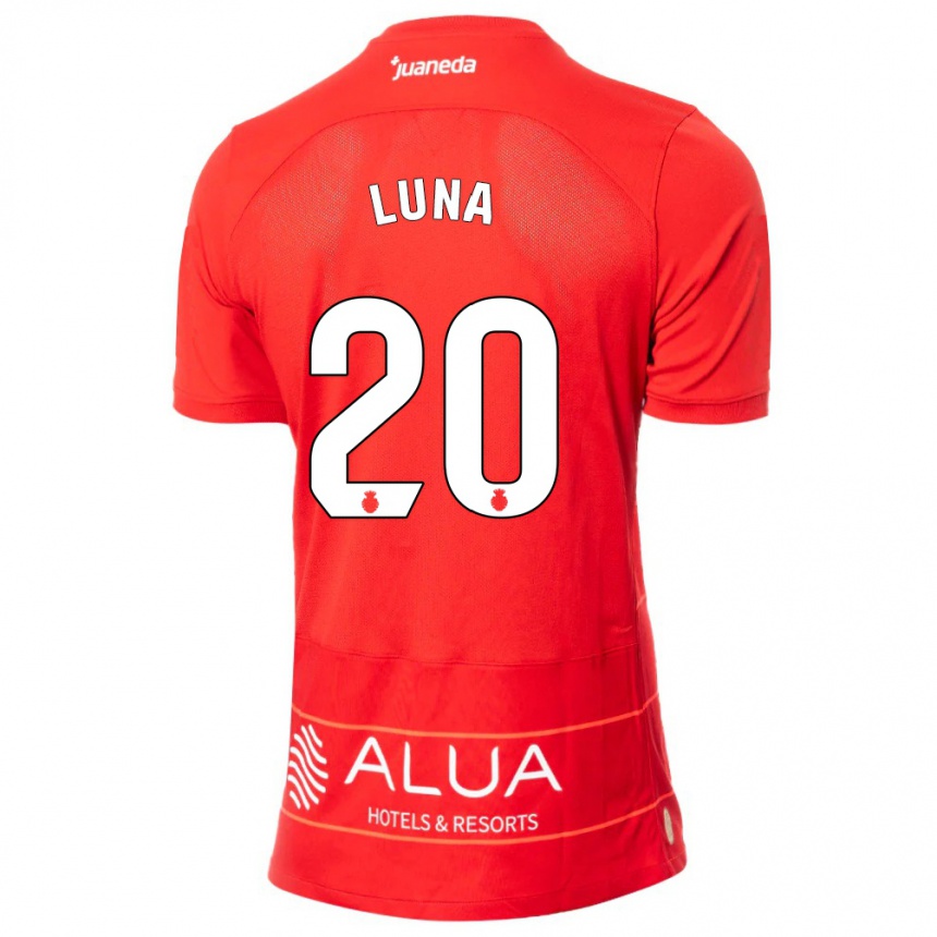 Men Football Daniel Luna #20 Red Home Jersey 2023/24 T-Shirt Canada